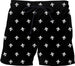 Fleur-de-Lis Black Swim Shorts